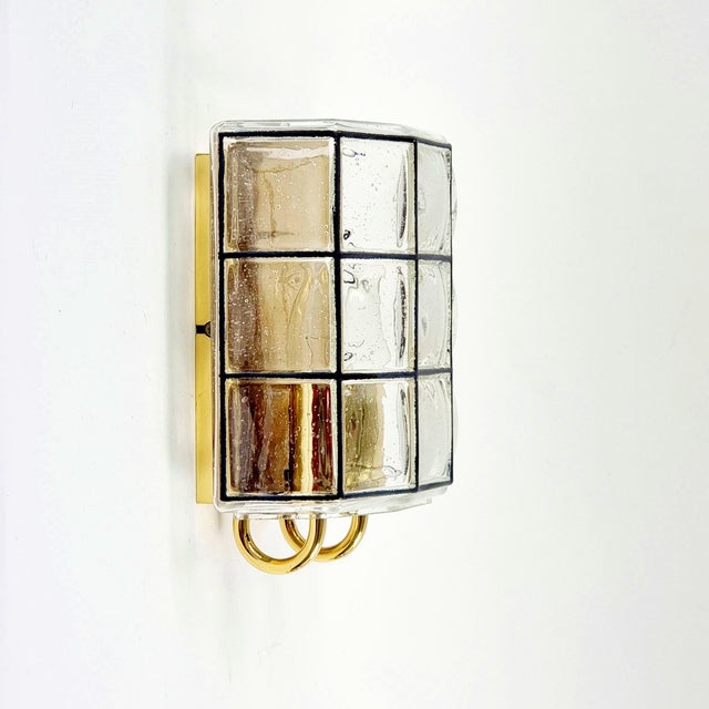Mid-Century Modern Mid-Century Glass Wall Lights/Sconces from Limburg, Germany, 1960s, Set of 2 For Sale - Image 3 of 13