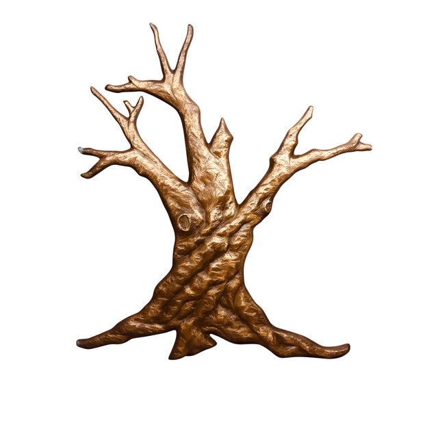 Bronze Tree Mid 20th century Garden Wall Sculpture For Sale - Image 4 of 18