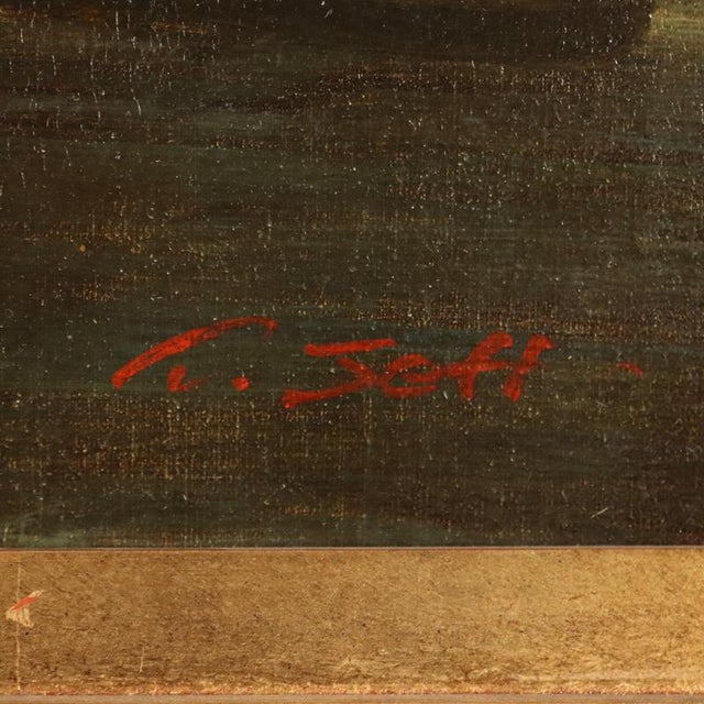 View of the Broken Bridge in Rome, Oil on Canvas For Sale - Image 10 of 14