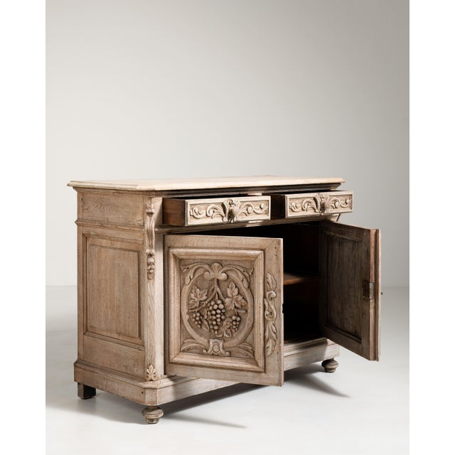 Oak Henri II Carved Buffet, Antique, France, 19th Century For Sale - Image 10 of 16