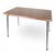 Brown Mid-Century Modern Dining Table with Teak Veneer Top For Sale - Image 8 of 8