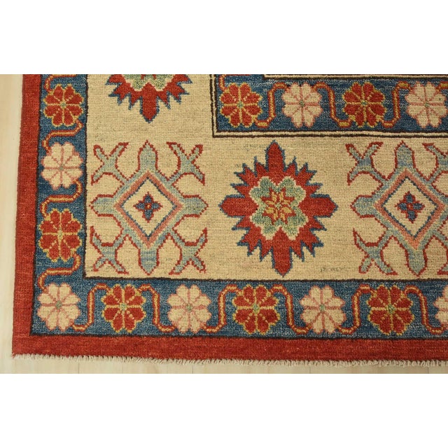 Kazak Rug 8’6” X 13’4” Red Wool Tribal Hand-Knotted Oriental Carpet For Sale - Image 12 of 15