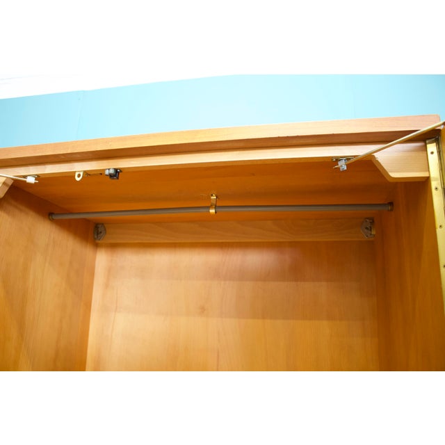 Wood Mid-Century Modern Teak Wardrobe from Uniflex, 1960s For Sale - Image 7 of 12