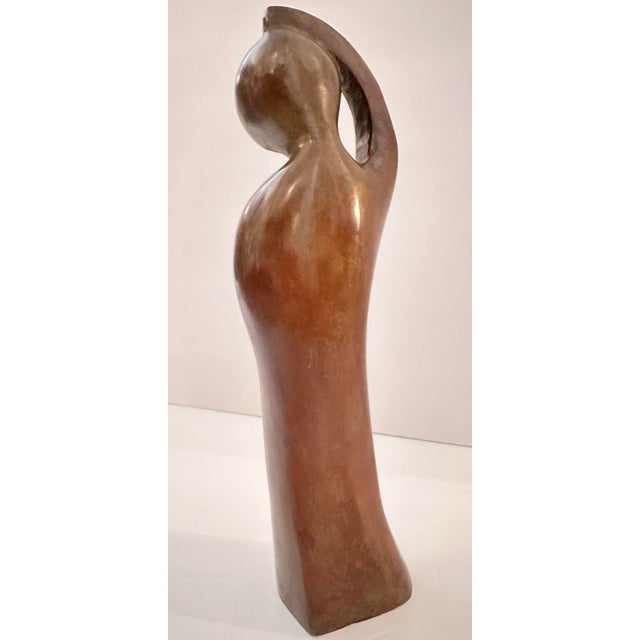 Abstract Bronze Figure Sculpture For Sale - Image 4 of 10