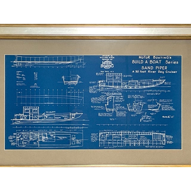 Paper Boat Blueprint Showing the Sand Piper For Sale - Image 7 of 10