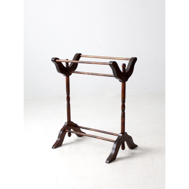 Antique Victorian Wooden Blanket Stand For Sale - Image 11 of 12