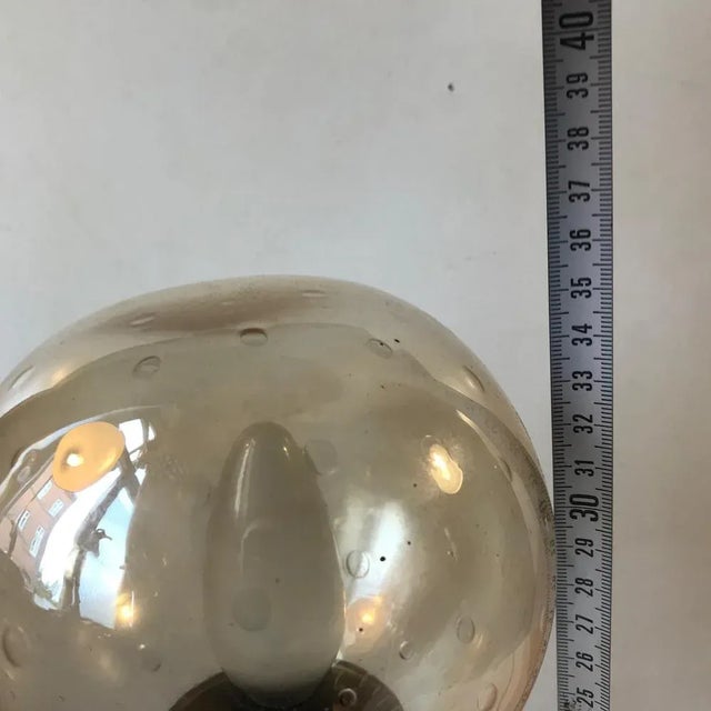 Brown Mid-Century Scandinavian Tripod Table Lamp in Teak and Glass, 1960s For Sale - Image 8 of 10