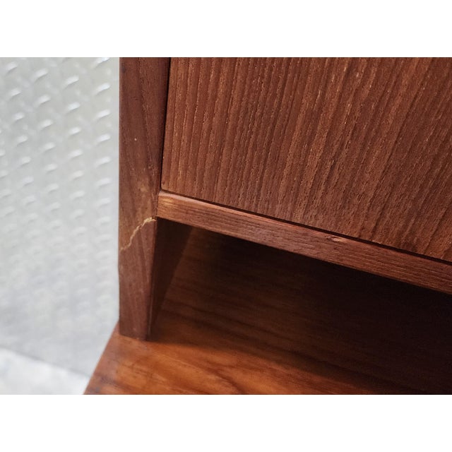 Mid-Century Modern Fine Mid Century Danish Modern Hans Wegner for Ry Mobler Teak 2 Part Wall Cabinet, 1950s For Sale - Image 3 of 12