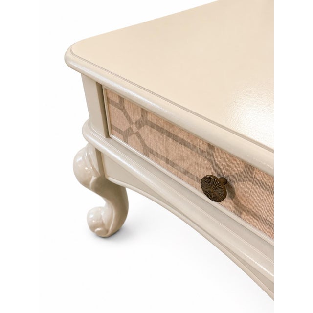 Hand Painted One-of-a-Kind English Traditional Designer Custom Refinished Coffee Table For Sale - Image 4 of 8