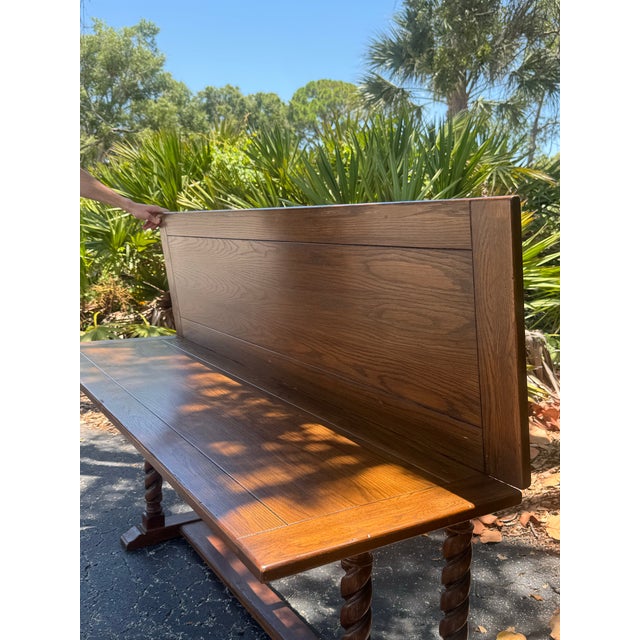 A beautifully crafted vintage Ethan Allen barley twist table offering timeless style and exceptional versatility. Designed...