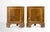 Vintage corner cupboards is a design item realized in the mid-20th Century. Pair of stylish walnut corner cupboards. Pair...