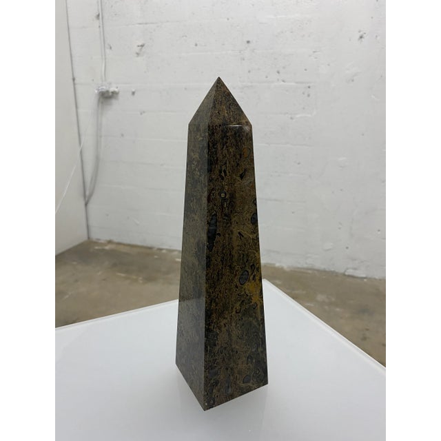Mid-Century Marble Obelisk For Sale - Image 10 of 12