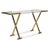 Hollywood Regency Acrylic Glass and Brass Console Table by Charles Hollis Jones, 1980s For Sale - Image 15 of 15