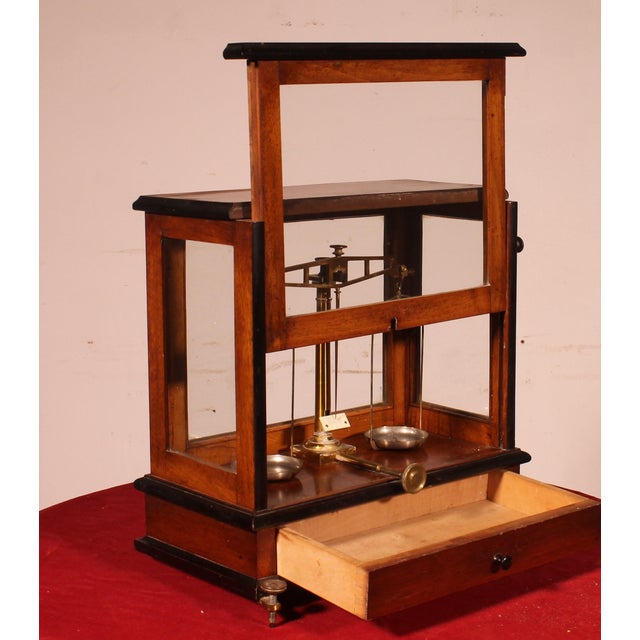 Wood Antique Pharmacy Balance Scale, 1890s For Sale - Image 7 of 12