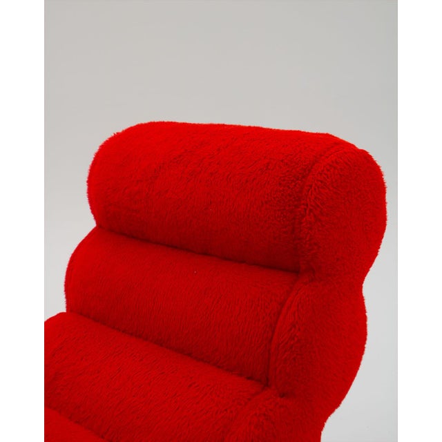 Postmodern Velvet Armchair, 1990s For Sale - Image 6 of 10
