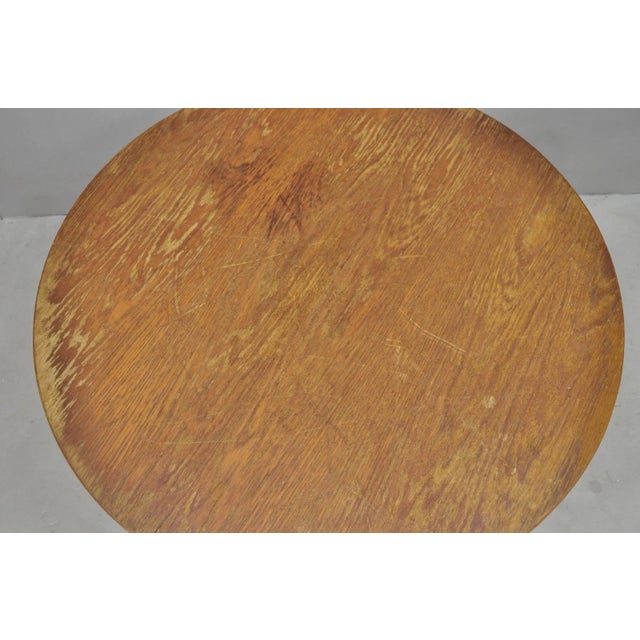 Vintage Mid Century Modern Knoll Style Pedestal Base Marble Top Coffee Table For Sale - Image 13 of 16