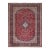 1960 9'9"x13' Ajax Red Hand Knotted Vintage Persian kashan Pure Wool Oriental Rug For Sale