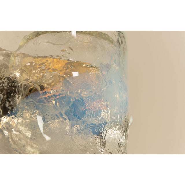 Model LP276 Wall Lamp in Crystal and Blue Murano Glass by Carlo Nason for A.V. Mazzega, Italy, 1970s For Sale - Image 13 of 15