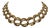 Napier Signed 1980s Gold Tone Graduated Curb Link Statement Necklace For Sale
