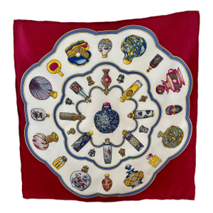 Hermès Gavroche Flacons Silk Scarf 1997 Baschet Catherine