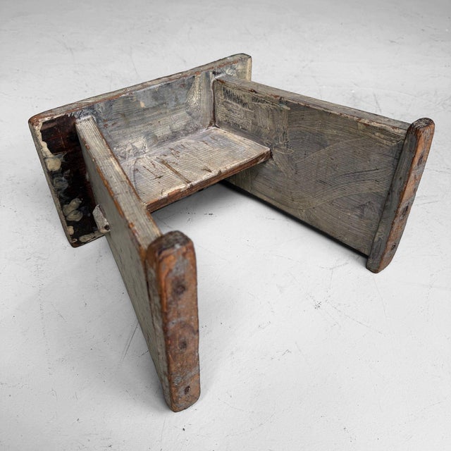 Japanese Wooden Plant Stand, 1950s For Sale - Image 6 of 9