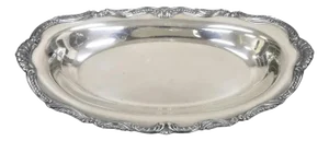 Vintage Fine Arts Silver Plate "Southern Colonial" Oval Trinket Dish Platter