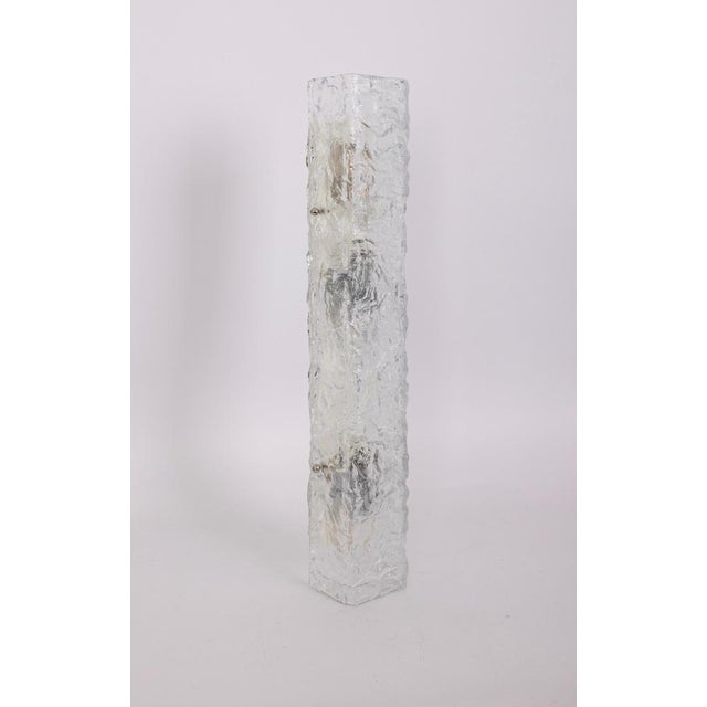 Wonderful mid-century wall light with murano glass, made by kalmar, germany, manufactured circa 1960-1969. High quality...
