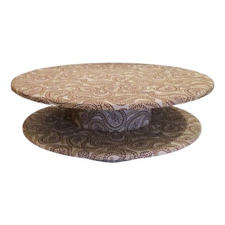 Rosalie 100 Coffee Table in Pine Wood and Fabric by Popus Editions For Sale