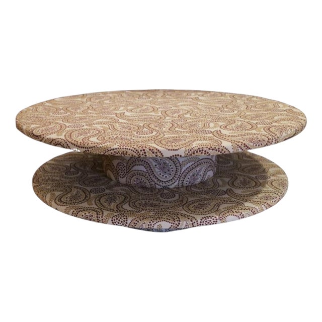 Rosalie 100 Coffee Table in Pine Wood and Fabric by Popus Editions For Sale