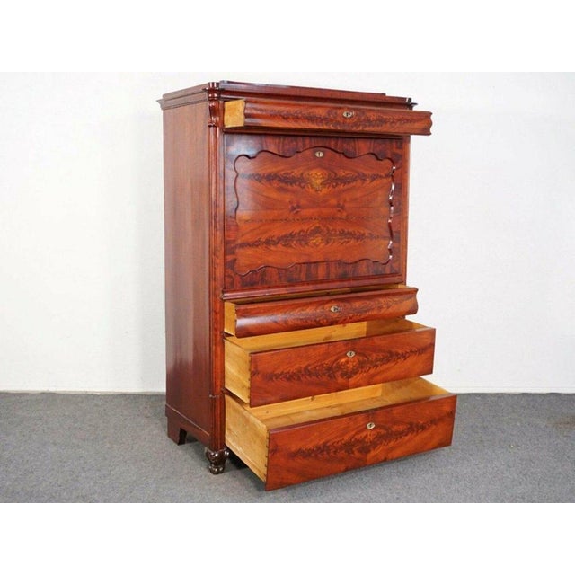 Louis Philippe Brown Chest of Drawers For Sale - Image 14 of 18