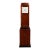 Art Deco Skyscraper Style Grandfather Clock in Walnut With Black Lacquer Accents For Sale