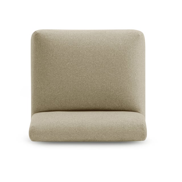Pippa Taupe Vegan Mohair Stool For Sale In Los Angeles - Image 6 of 7