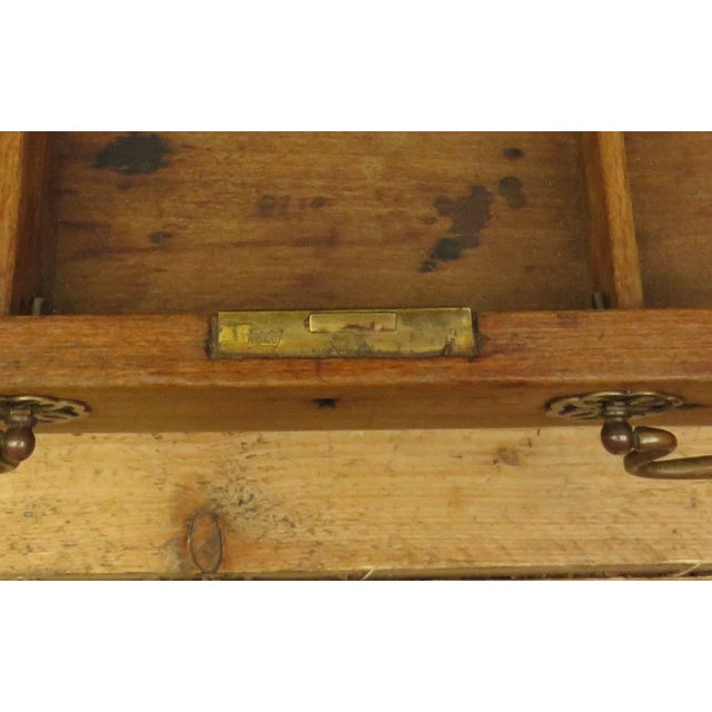 1910s Trinity House Style Worktable with Inlaid Ship by H. Larsen, 1911 For Sale - Image 5 of 18