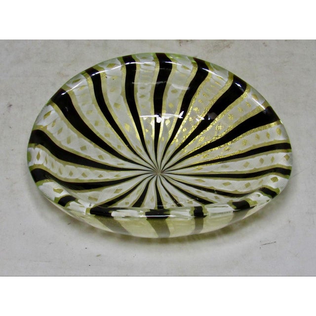 Murano Vintage Murano Art Glass Dish For Sale - Image 4 of 13