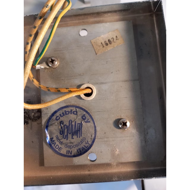 Italian Ceiling Light in Cubic Chrome Metal and Acrylic Glass by Gaetano Sciolari, 1970s For Sale - Image 15 of 16