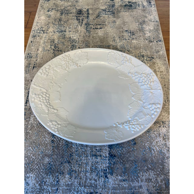 1990s 1990s Italian Large Serving White Tray Thanksgiving For Sale - Image 5 of 11