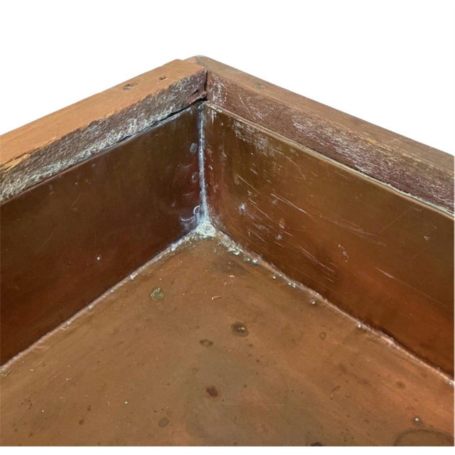 American Antique Primitive Pine Early American Dry Sink Cabinet Country Farmhouse For Sale - Image 3 of 7