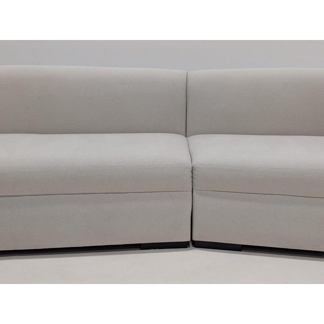 Curved Sofa in Fabric For Sale - Image 9 of 14