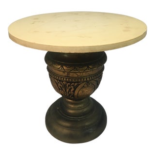 1950s Italian Marble Top Side Table For Sale