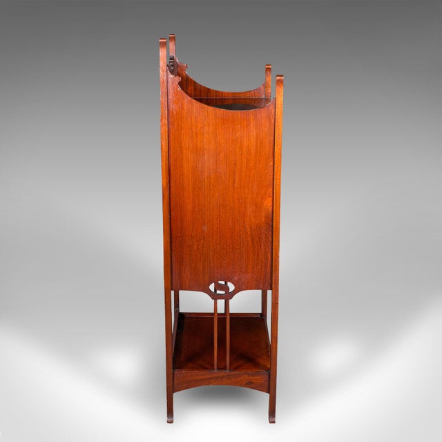 Antique Fall Front Music Cabinet, English, Art Nouveau, Victorian, After Liberty For Sale - Image 6 of 12