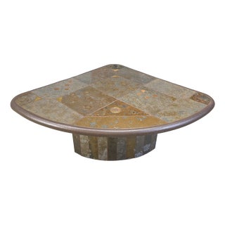 Triangular Coffee Table attributed to Paul Kingma, 1980s For Sale