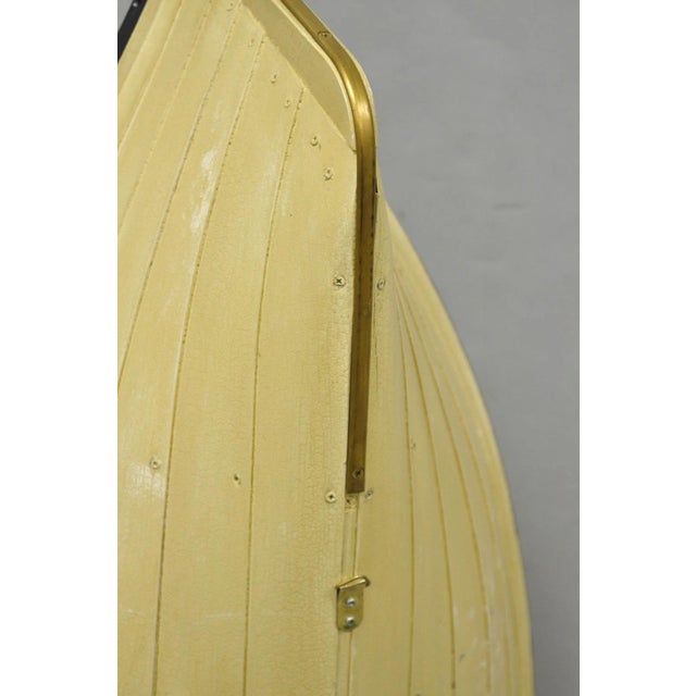 Vintage Style Dory Row Boat Nautical Bookshelf / Table by Authentic Models For Sale - Image 17 of 18
