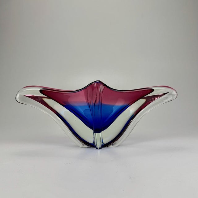 Murano Glass Bowl by Fratelli Toso for Fratelli Toso For Sale - Image 3 of 8