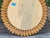 Giltwood Feathered Round Mirror with Radiating Frame, French, 1920s For Sale - Image 12 of 12