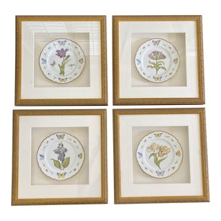 Set of 4 Framed Anna Weatherley Plates For Sale