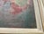Vintage Abstract Painting With Craquelure in Original Wood Frame For Sale In West Palm - Image 6 of 14
