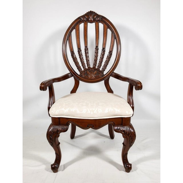 Elegant formal dining chairs. Excellent condition residing in formal dining room. 6 chairs included: 2 armchairs and 4...