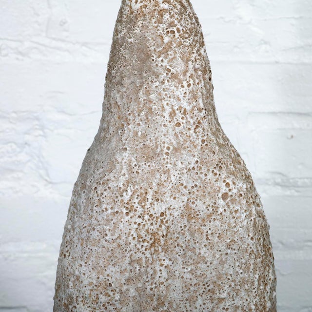 Glazed ceramic table lamp For Sale In New York - Image 6 of 8