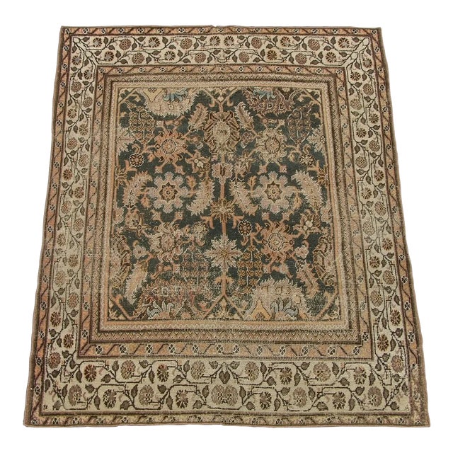 Antique Indian Rug 7.1x5.8 For Sale
