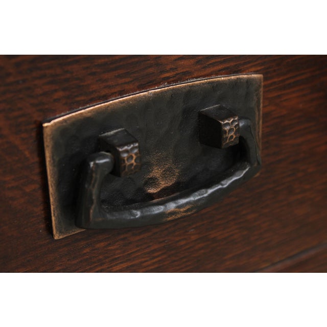 Pair of Stickley Mission Oak Nightstands For Sale - Image 13 of 16
